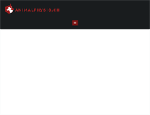 Tablet Screenshot of animalphysio.ch